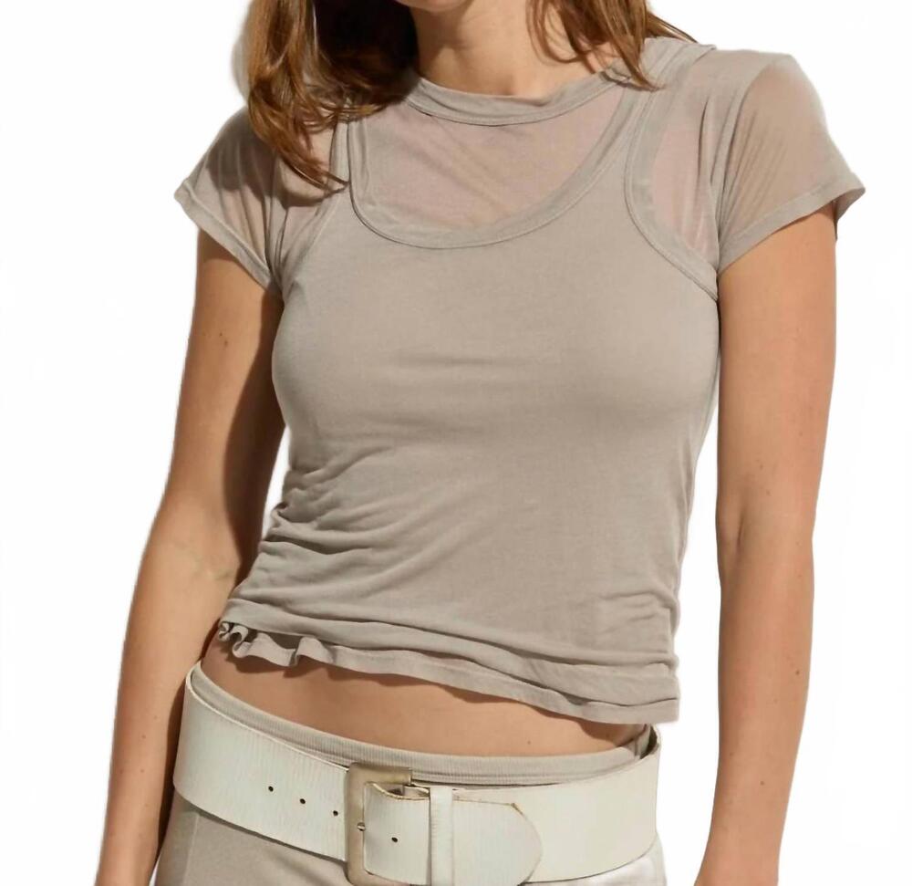 NEW ASHER ava baby short sleeve tee in drizzle